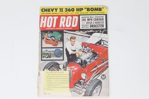 Vintage hot rod magazine march - hot,