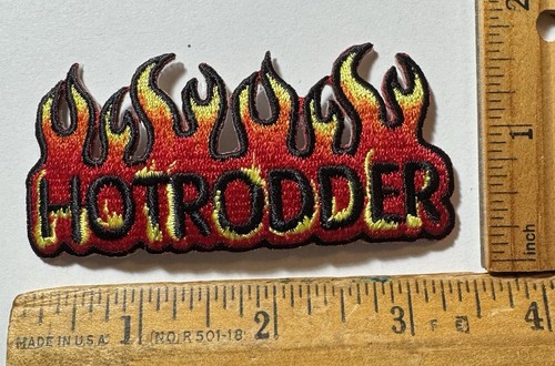 Vintage hotrodder patch auto - patch,