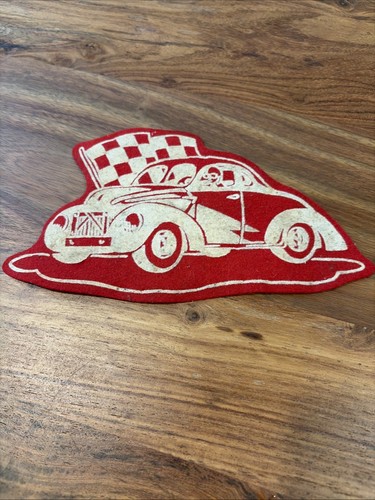 Patch feltro hot - rod, vintage