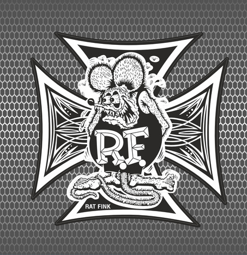 Adesivo rat fink hot - rat, rod