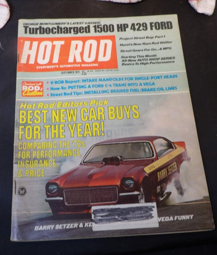 Vintage hot rod magazine - hot, 1971